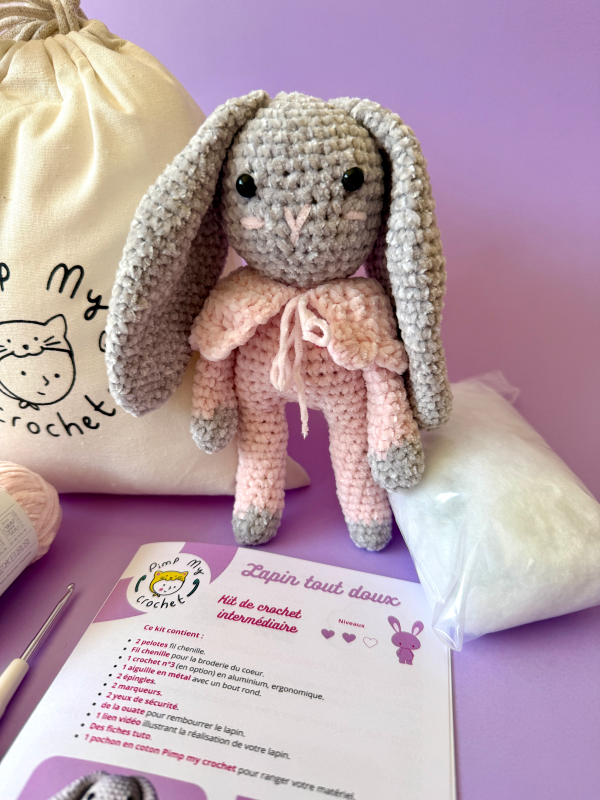 Kit de crochet Lapin tout doux